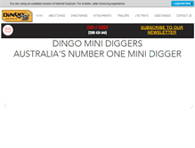 Tablet Screenshot of dingo.com.au